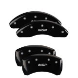 MGP 4 Caliper Covers Engraved Front & Rear MGP Black finish silver ch thumbnail 3