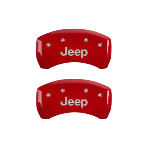 MGP 4 Caliper Covers Engraved Front & Rear JEEP Yellow finish black ch thumbnail 9