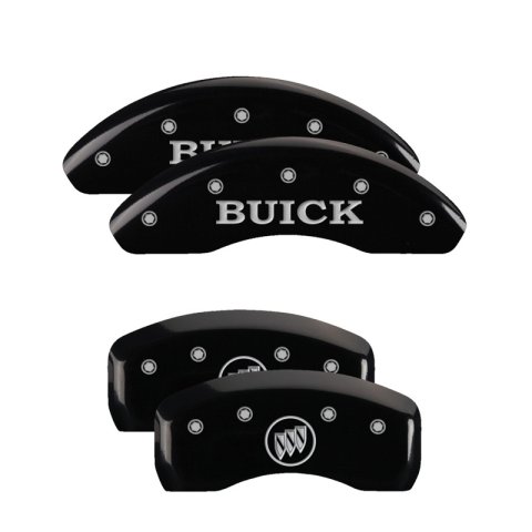 MGP 4 Caliper Covers Engraved Front & Rear MGP Black finish silver ch thumbnail 5