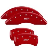 MGP 4 Caliper Covers Engraved Front & Rear MGP Red finish silver ch thumbnail 5