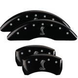 MGP 4 Caliper Covers Engraved Front & Rear Tiffany Snake Black finish silver ch thumbnail 5