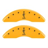 MGP 4 Caliper Covers Engraved Front & Rear Tiffany Snake Yellow finish black ch thumbnail 1