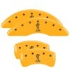 MGP 4 Caliper Covers Engraved Front & Rear Tiffany Snake Yellow finish black ch thumbnail 8