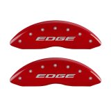 MGP 4 Caliper Covers Engraved Front & Rear EDGE/2015 Red finish silver ch thumbnail 5