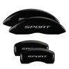 MGP 4 Caliper Covers Engraved Front & Rear No Bolts/Sport 2015 Black finish silver ch thumbnail 7