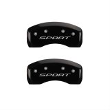 MGP 4 Caliper Covers Engraved front & Rear 2015/Sport Black finish silver ch thumbnail 2