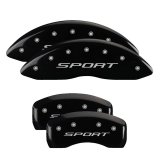 MGP 4 Caliper Covers Engraved front & Rear 2015/Sport Black finish silver ch thumbnail 3