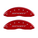 MGP 4 Caliper Covers Engraved front & Rear 2015/Sport Red finish silver ch thumbnail 5