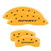 MGP 4 Caliper Covers Engraved front & Rear 2015/Sport Yellow finish black ch thumbnail 8