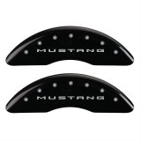 MGP 4 Caliper Covers Engraved Front 2015/Mustang Engraved Rear 2015/50 Black finish silver ch thumbnail 1