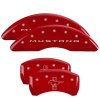 MGP 4 Caliper Covers Engraved Front 2015/Mustang Engraved Rear 2015/Bar & Pony Red finish silver ch thumbnail 5