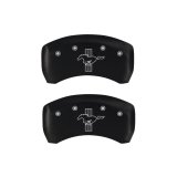 MGP 4 Caliper Covers Engraved Front 2015/Mustang Engraved Rear 2015/Bar & Pony Red finish silver ch thumbnail 7