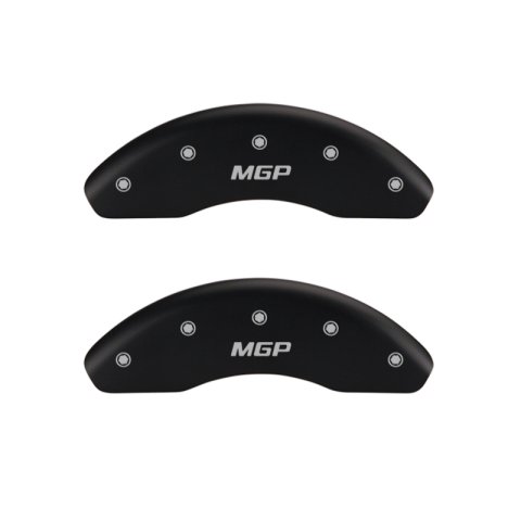 MGP 4 Caliper Covers Engraved Front & Rear MGP Black finish silver ch thumbnail 5