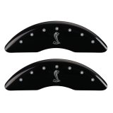 MGP 4 Caliper Covers Engraved Front & Rear Tiffany Snake Black finish silver ch thumbnail 7