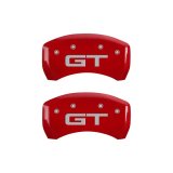 MGP Rear set 2 Caliper Covers Engraved Rear 2015/GT Red finish silver ch thumbnail 2