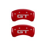 MGP Rear set 2 Caliper Covers Engraved Rear 2015/GT Red finish silver ch thumbnail 4
