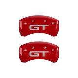 MGP Rear set 2 Caliper Covers Engraved Rear 2015/GT Red finish silver ch thumbnail 5