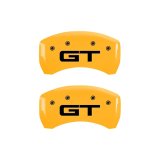 MGP Rear set 2 Caliper Covers Engraved Rear 2015/GT Yellow finish black ch thumbnail 4