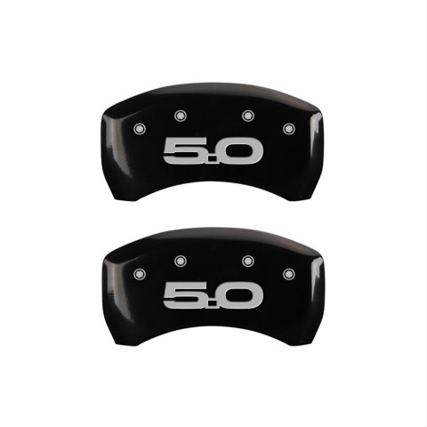 MGP Rear set 2 Caliper Covers Engraved Rear 2015/50 Black finish silver ch