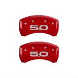 MGP Rear set 2 Caliper Covers Engraved Rear 2015/50 Red finish silver ch thumbnail 1