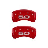 MGP Rear set 2 Caliper Covers Engraved Rear 2015/50 Red finish silver ch thumbnail 2