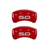 MGP Rear set 2 Caliper Covers Engraved Rear 2015/50 Red finish silver ch thumbnail 3