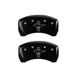 MGP Rear set 2 Caliper Covers Engraved Rear 2015/Bar & Pony Black finish silver ch thumbnail 2