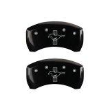 MGP Rear set 2 Caliper Covers Engraved Rear 2015/Bar & Pony Black finish silver ch thumbnail 3