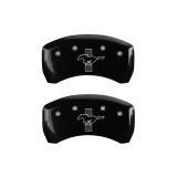 MGP Rear set 2 Caliper Covers Engraved Rear 2015/Bar & Pony Black finish silver ch thumbnail 6