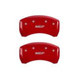 MGP Rear set 2 Caliper Covers Engraved Rear MGP Red finish silver ch thumbnail 2
