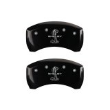 MGP Rear set 2 Caliper Covers Engraved Rear Tiffany Snake Black finish silver ch thumbnail 4