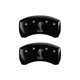MGP Rear set 2 Caliper Covers Engraved Rear Tiffany Snake Black finish silver ch thumbnail 2