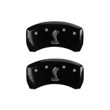 MGP Rear set 2 Caliper Covers Engraved Rear Tiffany Snake Black finish silver ch thumbnail 3