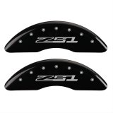 MGP 4 Caliper Covers Engraved Front Corvette C7 Engraved Rear Z51/2015 Black finish silver ch thumbnail 1