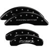 MGP 4 Caliper Covers Engraved Front Corvette C7 Engraved Rear Z51/2015 Black finish silver ch thumbnail 8