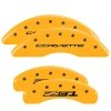 MGP 4 Caliper Covers Engraved Front Corvette C7 Engraved Rear Z51/2015 Yellow finish black ch thumbnail 5