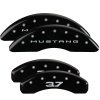 MGP 4 Caliper Covers Engraved Front 2015/Mustang Engraved Rear 2015/37 Black finish silver ch thumbnail 8