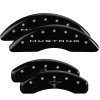 MGP 4 Caliper Covers Engraved Front 2015/Mustang Engraved Rear 2015/Bar & Pony Black fnsh silver ch thumbnail 8