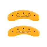 MGP 4 Caliper Covers Engraved Front Cursive/Challenger Engraved Rear RT Black finish silver ch thumbnail 9
