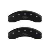 MGP 4 Caliper Covers Engraved Front Cursive/Challenger Engraved Rear RT Red finish silver ch thumbnail 9