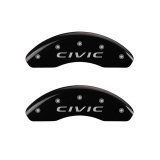 MGP 4 Caliper Covers Engraved Front 2016/CIVIC Engraved Rear 2016/CIVIC Black finish silver ch thumbnail 5
