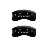 MGP 4 Caliper Covers Engraved Front 2016/CIVIC Engraved Rear 2016/CIVIC Black finish silver ch thumbnail 9