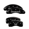 MGP 4 Caliper Covers Engraved Front Honda Engraved Rear H Logo Black finish silver ch thumbnail 8