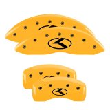 MGP 4 Caliper Covers Engraved Front & Rear Circle K/Kia Yellow finish black ch thumbnail 5