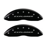 MGP 4 Caliper Covers Engraved Front & Rear Explorer Black finish silver ch thumbnail 7