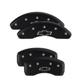 MGP 4 Caliper Covers Engraved Front & Rear Bowtie Red finish silver ch thumbnail 6