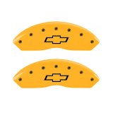 MGP 4 Caliper Covers Engraved Front & Rear Bowtie Yellow finish black ch thumbnail 5
