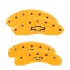 MGP 4 Caliper Covers Engraved Front & Rear Bowtie Yellow finish black ch thumbnail 8