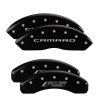 MGP 4 Caliper Covers Engraved Front Gen 5/Camaro Engraved Rear Gen 5/RS Black finish silver ch thumbnail 8