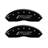 MGP 4 Caliper Covers Engraved Front & Rear Gen 5/RS Black finish silver ch thumbnail 1